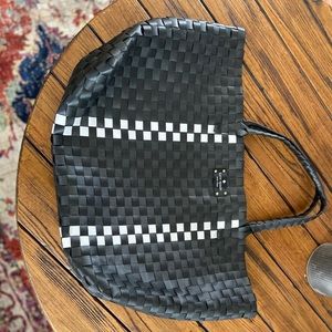 Woven XL Black White XL Tote